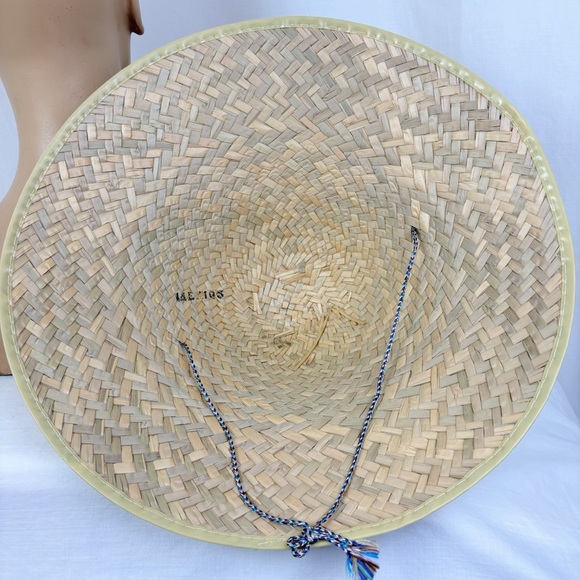 NEW Natural Straw Coolie Sun Hat - Picture 4 of 4
